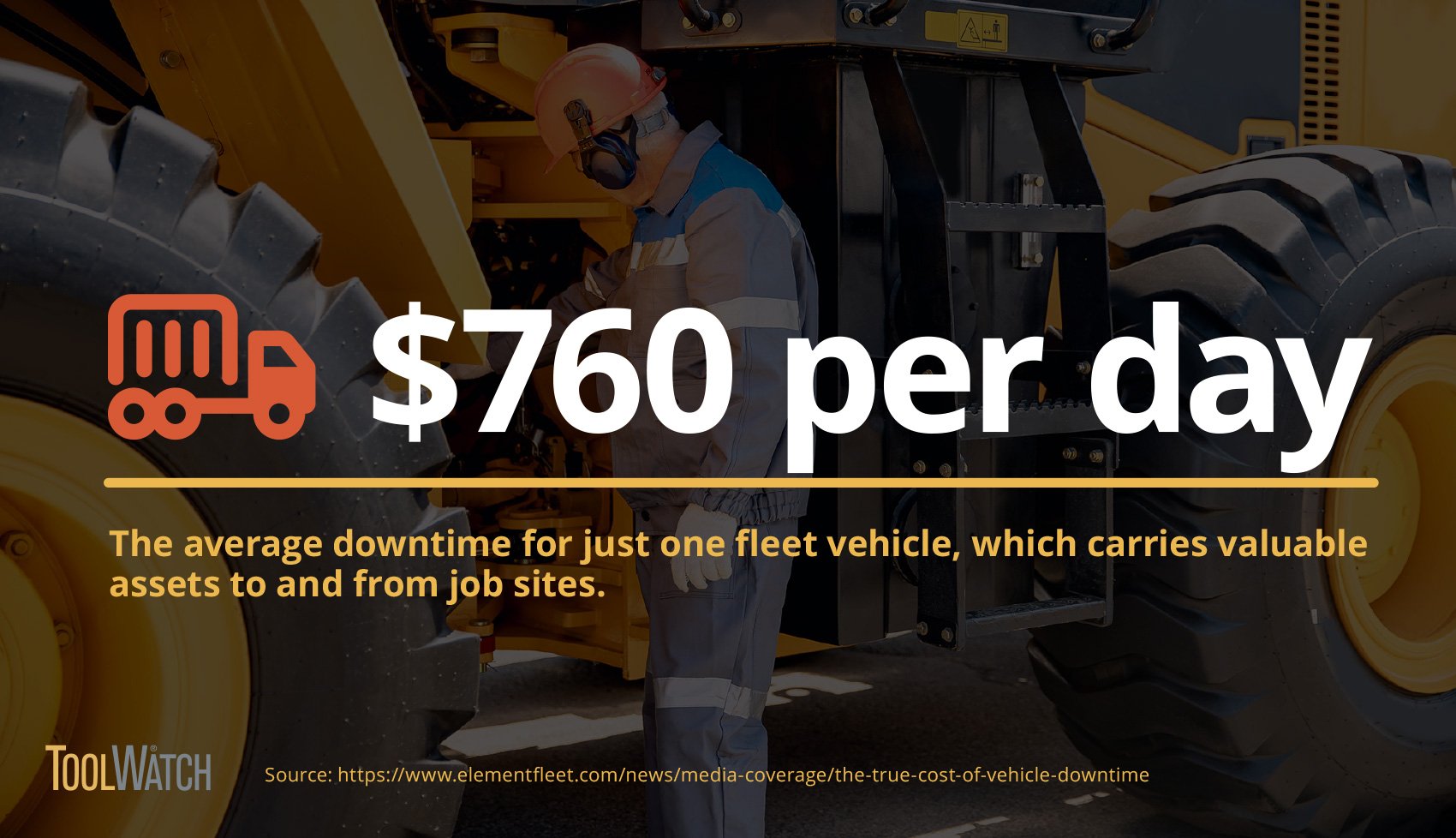 Average downtime cost for one fleet vehicle